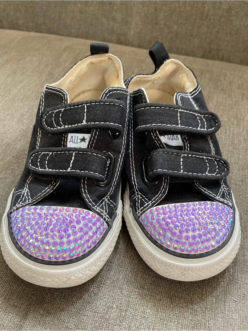 Customized toddler Converse All Stars sz 9